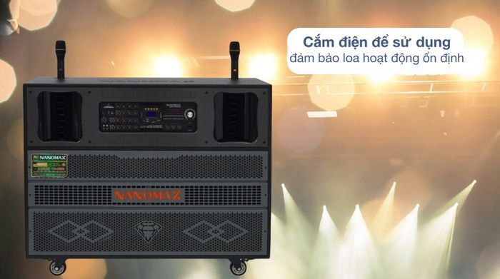 Loa kéo karaoke Nanomax Pro-9500 3600W - Thời gian sử dụng