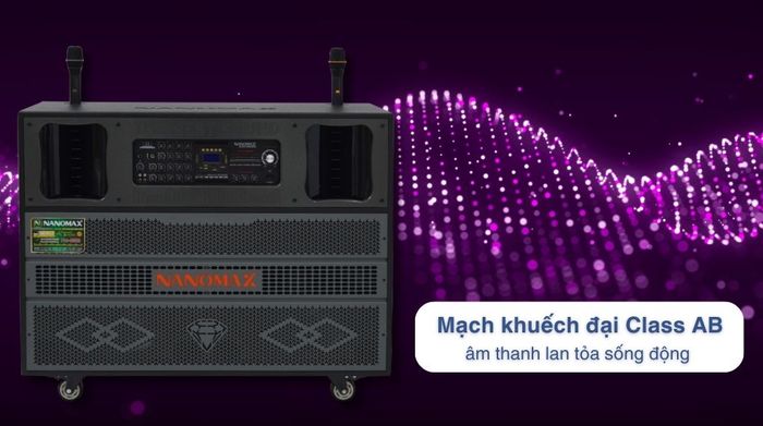 Loa kéo karaoke Nanomax Pro-9500 3600W - Công nghệ âm thanh