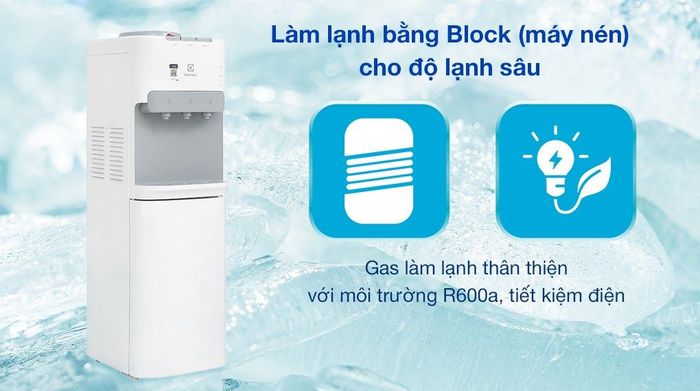 Cây nước nóng lạnh Electrolux EDBMFACWF 530W - Làm lạnh Block