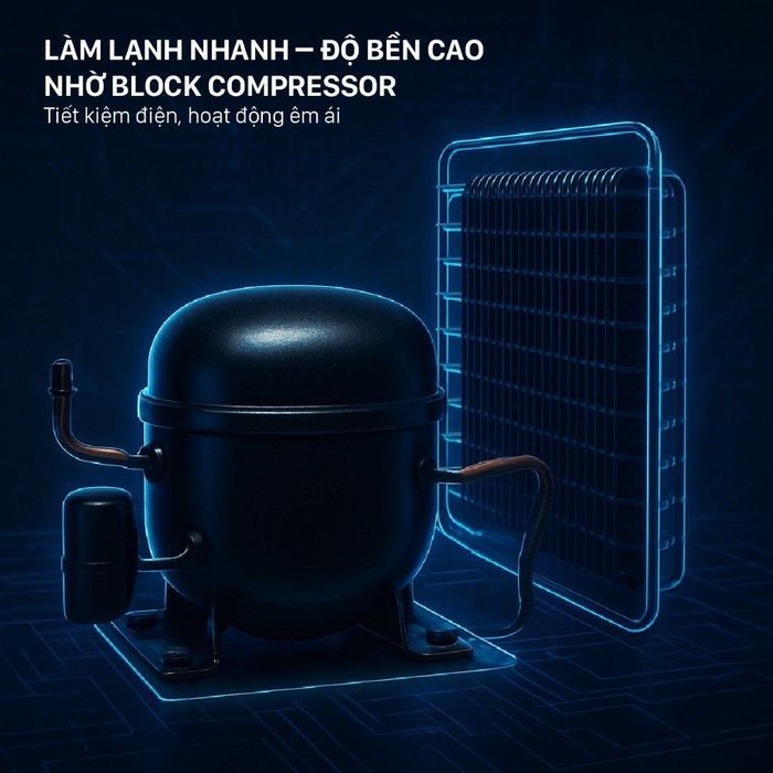 Cây nước nóng lạnh FUJIHOME WD675C-W 590W - Công nghệ làm lạnh