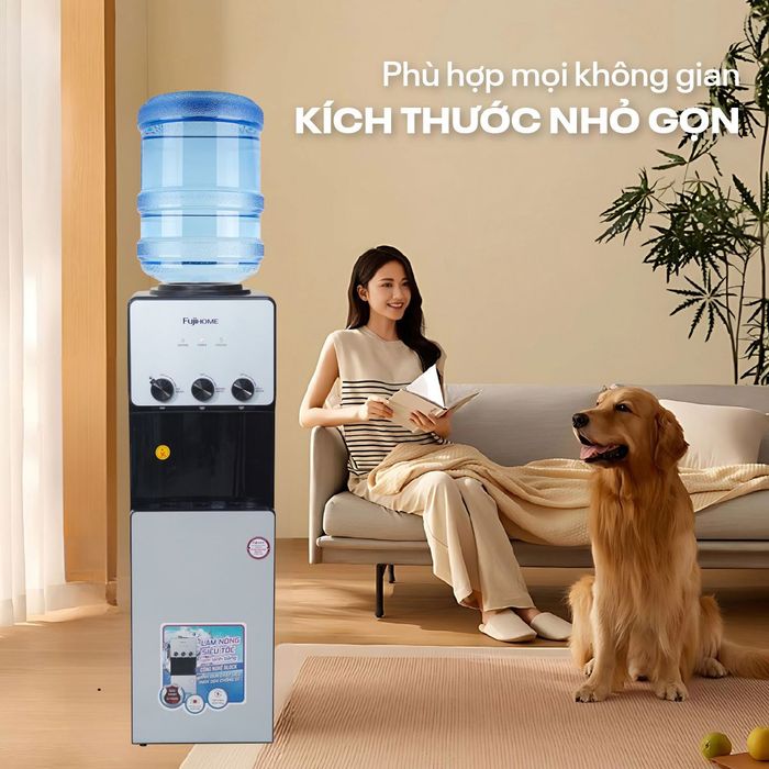 Cây nước nóng lạnh FUJIHOME WD677C 590W - Thiết kế, chất liệu – Chế độ nước