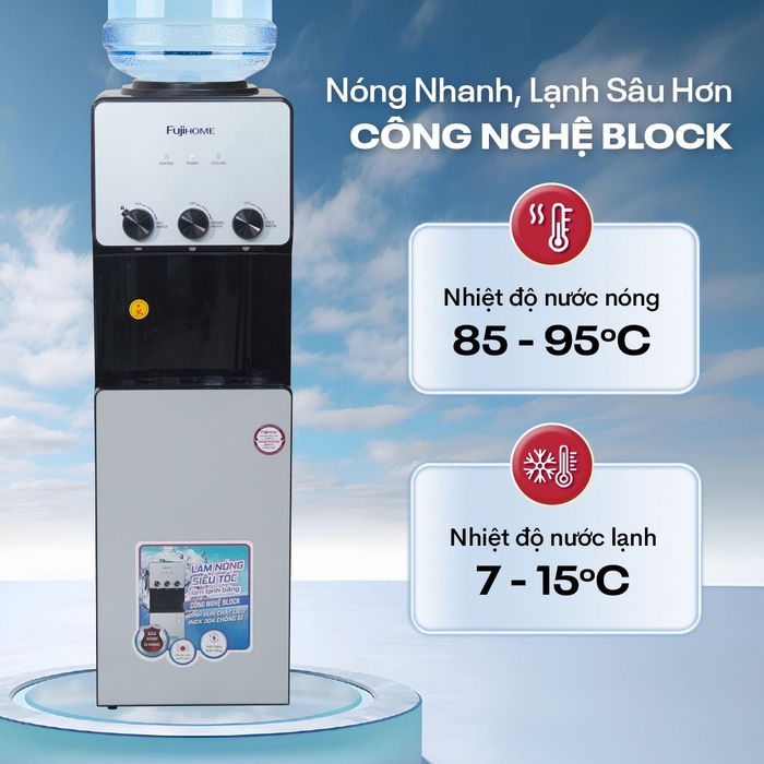 Cây nước nóng lạnh FUJIHOME WD677C 590W - Công nghệ làm lạnh