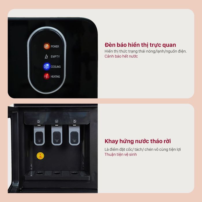 Cây nước nóng lạnh FUJIHOME WD11EC 590W - Tiện ích