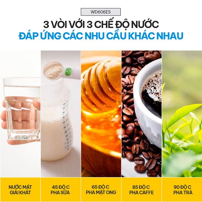 Cây nước nóng lạnh FUJIHOME WD606ES 565W tiện ích, đáp ứng nhiều nhu cầu