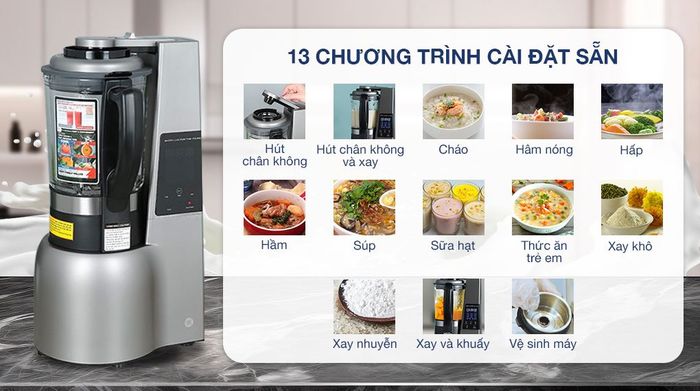 Chương trình - Máy làm sữa hạt Mishio MK-307
