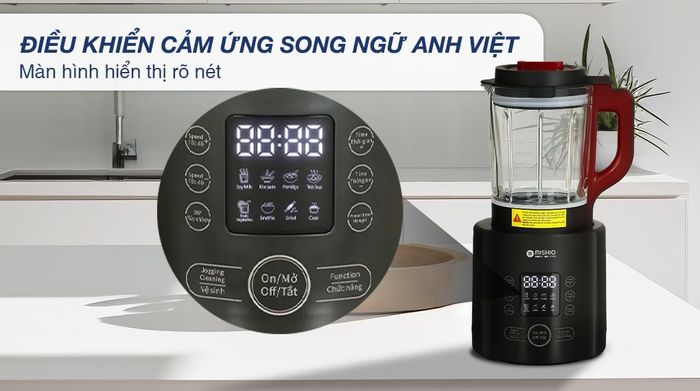 Bảng điều khiển - Máy làm sữa hạt đa năng Mishio MK-360