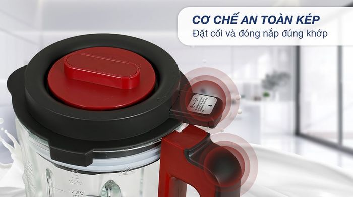 Đảm bảo an toàn - Máy làm sữa hạt đa năng Mishio MK-360
