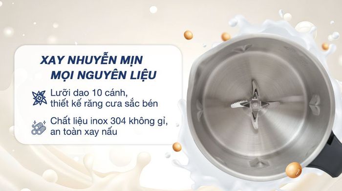 Máy làm sữa hạt đa năng Comet CM9216 - Lưỡi dao