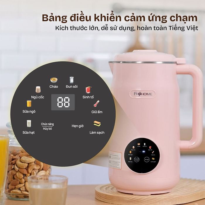 Máy làm sữa hạt đa năng Fujihome SM826 - Bảng điều khiển