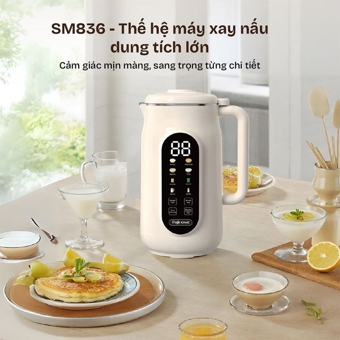Máy làm sữa hạt đa năng Fujihome SM836 - Thiết kế - Chất liệu