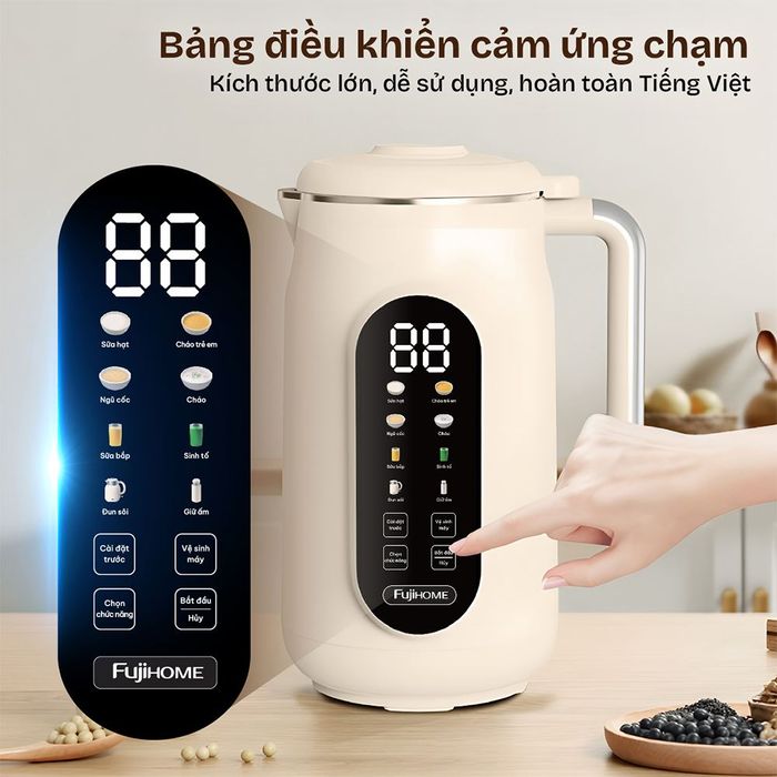Máy làm sữa hạt đa năng Fujihome SM836 - Bảng điều khiển