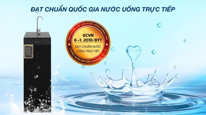 Máy lọc nước RO Hydrogen Kangaroo KG11A1 11 lõi - Chứng nhận