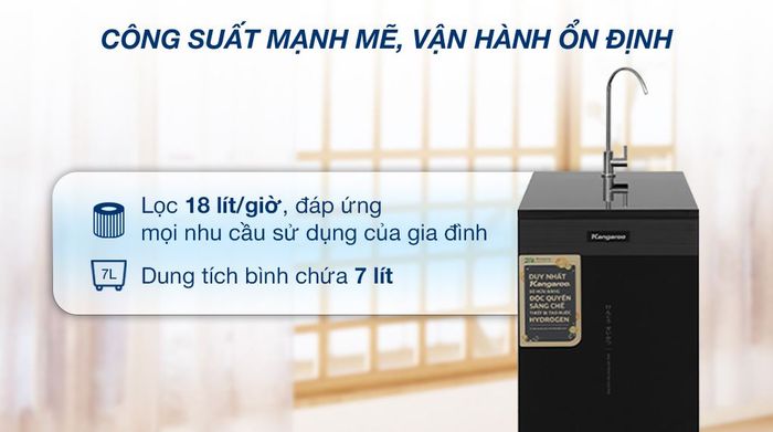 Máy lọc nước RO Hydrogen Kangaroo KG11A1 11 lõi - Công suất lọc