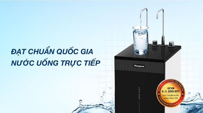 Máy lọc nước RO nóng nguội lạnh Hydrogen Kangaroo KG11A2 11 lõi - Chứng nhận