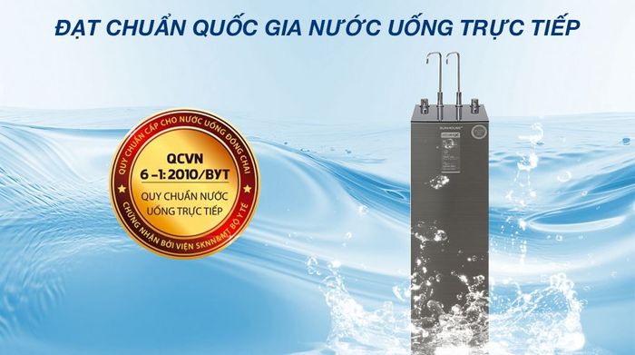 Máy lọc nước RO nóng nguội lạnh Sunhouse UltraX SHA76601S 11 lõi - Chứng nhận