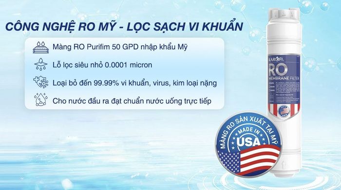 Máy lọc nước RO nóng nguội lạnh Karofi KAD-X59 12 lõi - Công nghệ