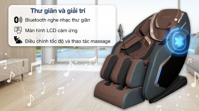 Ghế massage Daikiosan DC107 - Nhiều tiện ích đa dạng