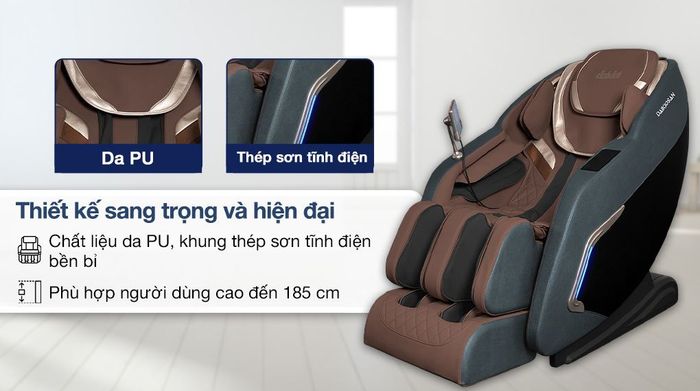 Ghế massage Daikiosan DC107 - Thiết kế