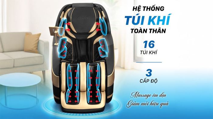 Túi khí - Ghế massage Daikiosan DC200