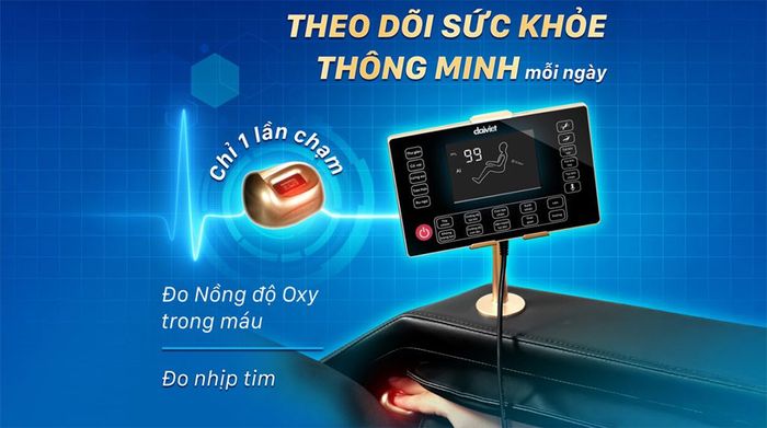Theo dõi sức khỏe - Ghế massage Daikiosan DC200