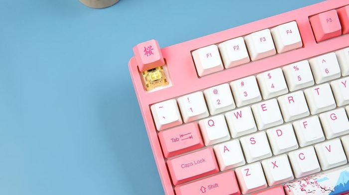 Bàn phím Cơ Không Dây Akko 3087 RF Cream Yellow Pro - Switch AKKO Cream Yellow Pro V3