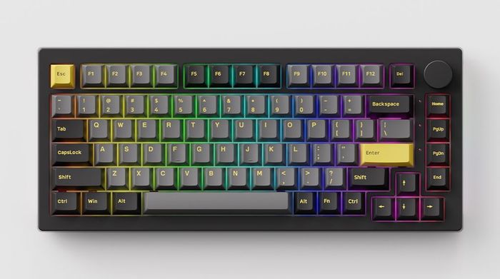 Pin trâu, sạc nhanh tiện lợi - Bàn Phím Cơ Bluetooth Akko 5075B Plus Black & Gold