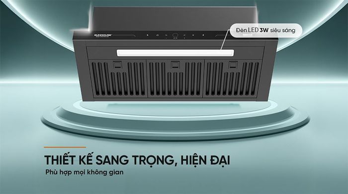 Thiết kế - Máy hút mùi âm tủ Sunhouse SHB72095-MD