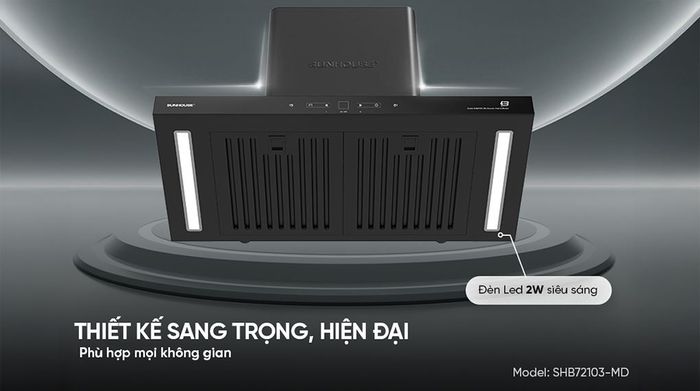 Thiết kế - Máy hút mùi áp tường Sunhouse SHB72103-MD