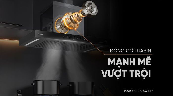 Tuabin - Máy hút mùi áp tường Sunhouse SHB72103-MD