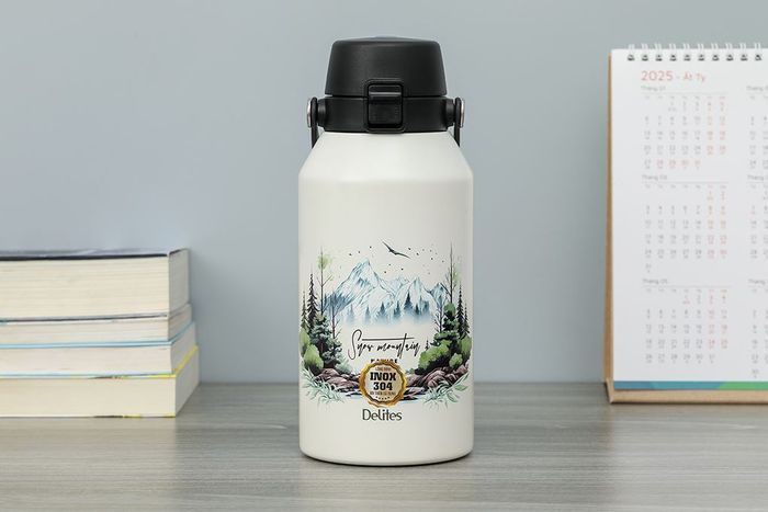 Bình giữ nhiệt Inox 750 ml Delites Y80A Trắng