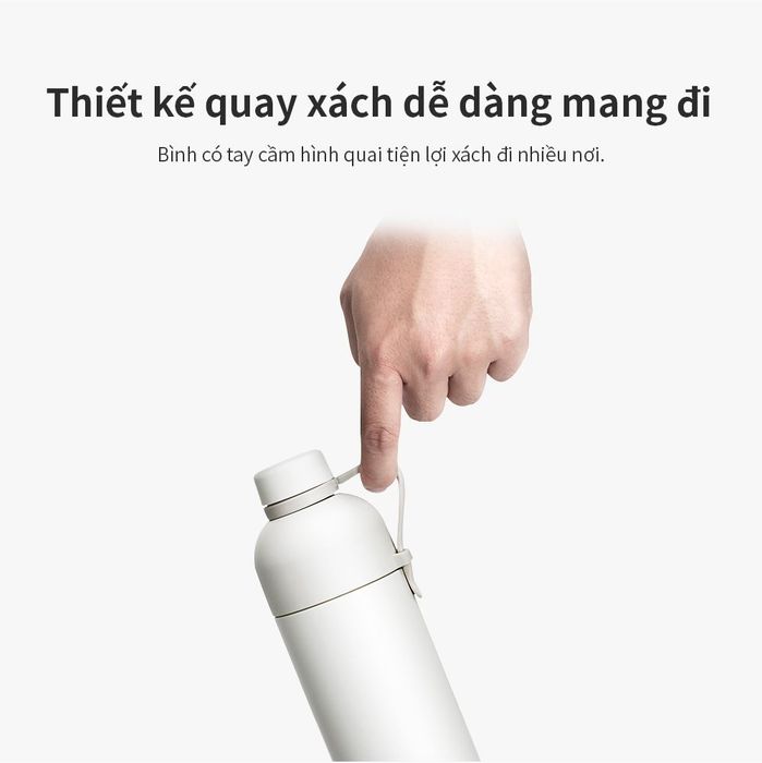 Bình giữ nhiệt inox 490 ml Belt Bottle Lock&Lock LHC4267MIT - Thiết kế