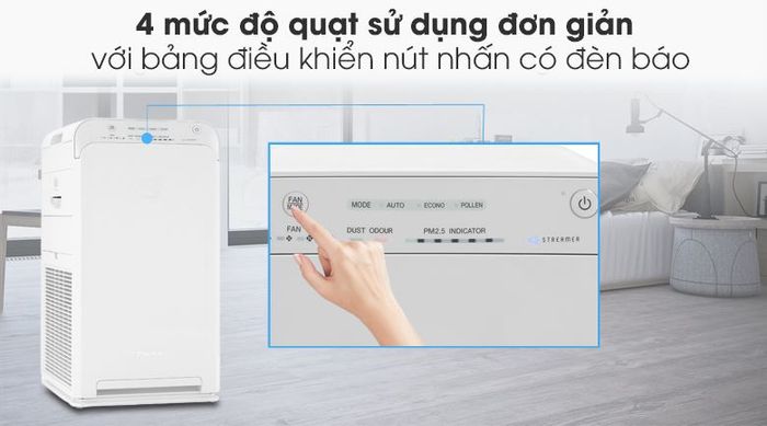 Máy lọc không khí Daikin MC40UVM6-7 23W - 4 mức độ