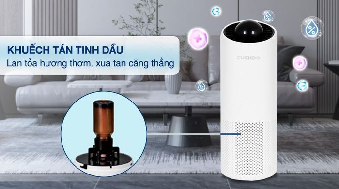 Máy lọc không khí Cuckoo CAC-AG0110FW/WHCKV 5W - Khuếch tán tinh dầu