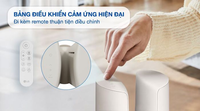 Máy lọc không khí LG PuriCare AeroTower Hit FS15GPBK0.ABAE 40W - Bảng điều khiển