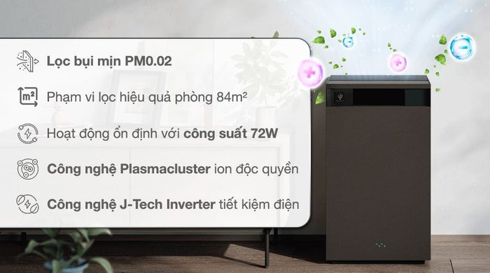 Máy lọc không khí Sharp FX-S120V-H 72W - Thiết kế