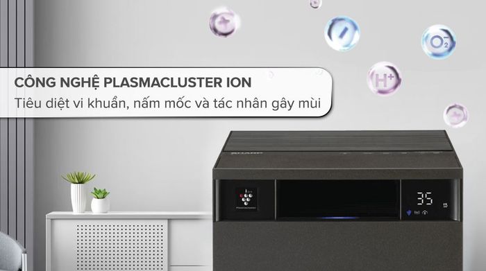 Máy lọc không khí Sharp FX-S120V-H 72W - Côn nghệ Plasmacluster ion