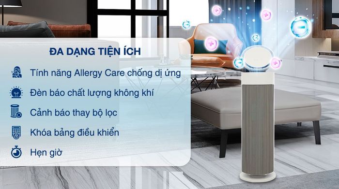 Tiện ích - Máy lọc không khí LG PuriCare Aero Booster AS55GGSY0 55W