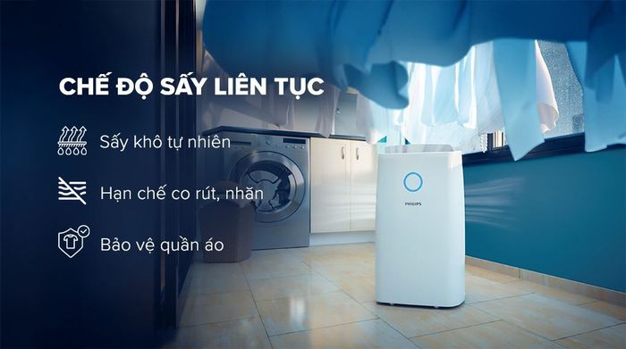 Sấy liên tục - Máy hút ẩm Philips DE3306/11
