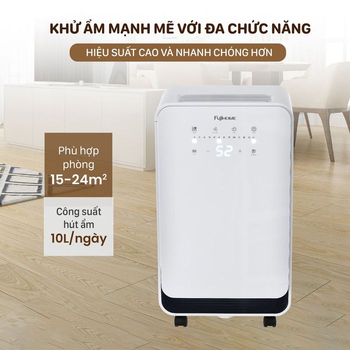 Máy hút ẩm FUJIHOME DH10 - Thiết kế, phạm vi sử dụng
