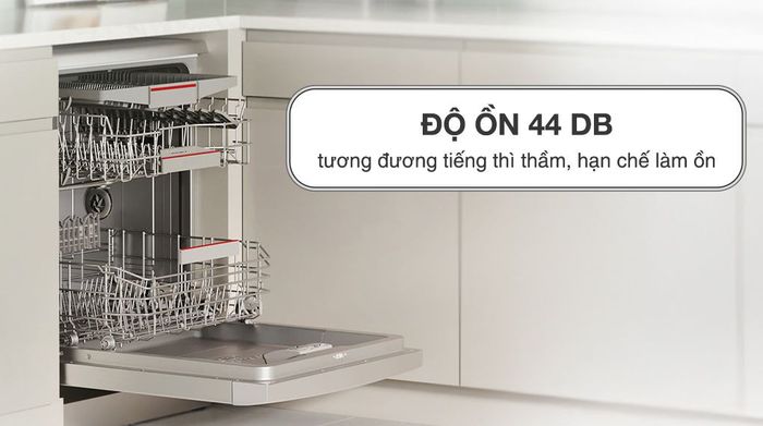 Máy rửa chén độc lập Bosch SMS4ECI26E - Độ ồn