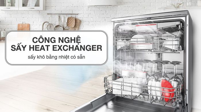 Máy rửa chén độc lập Bosch SMS4ECI26E - Công nghệ sấy