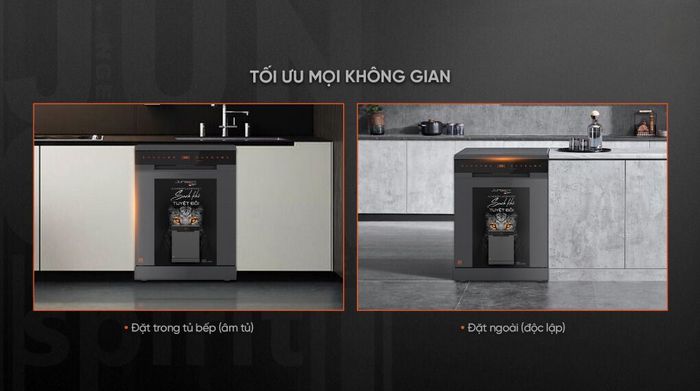 Máy rửa chén độc lập Junger Leopard DWJ-143 - Thiết kế