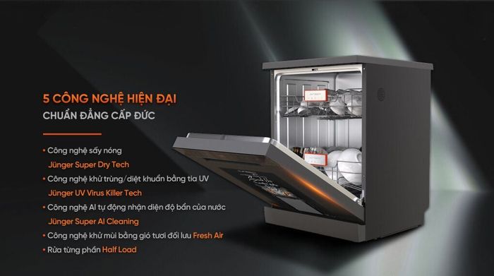 Máy rửa chén độc lập Junger Leopard DWJ-143 - Công nghệ