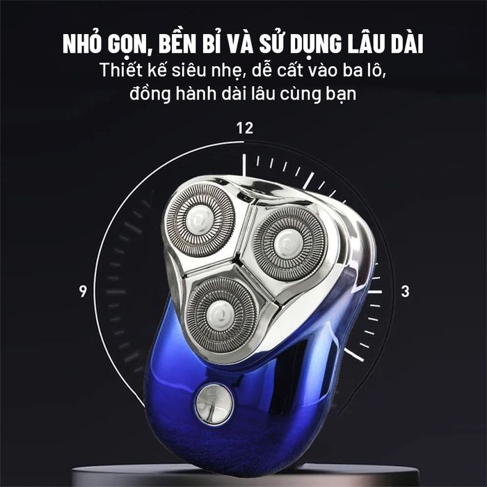 Máy cạo râu khô và ướt Hyundai PHT-047-BU - Công nghệ cạo linh hoạt, chống nước vượt trội