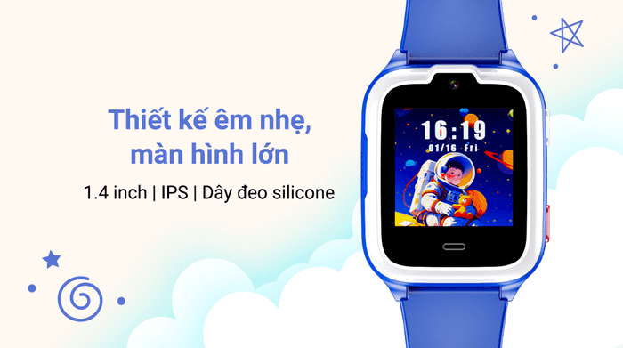 Masstel Smart Hero Star 47mm dây silicone - Thiết kế