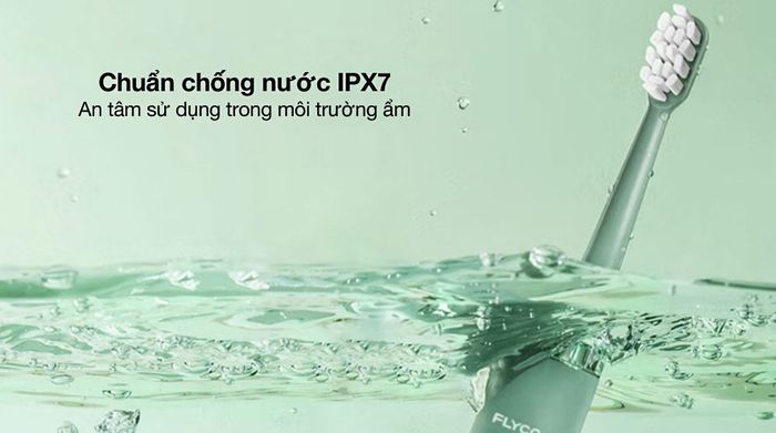 Chuẩn chống nước IPX7 - Bàn chải điện Flyco FT1701VN