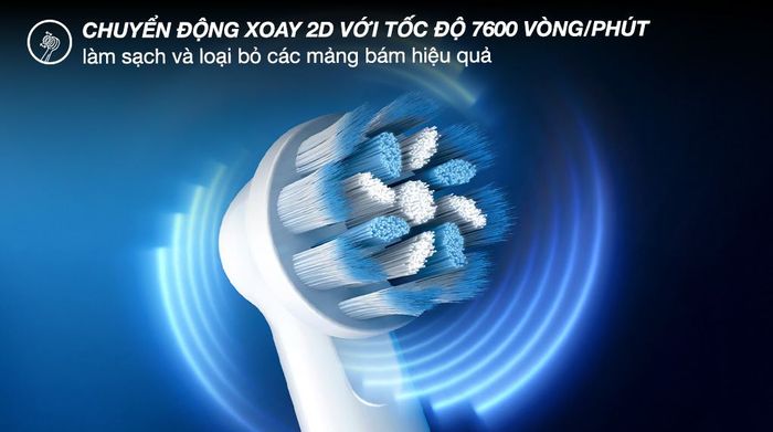 Bàn chải điện Oral-B Vitality Extra Sensitive Clean D12.513 - Chuyển động xoay