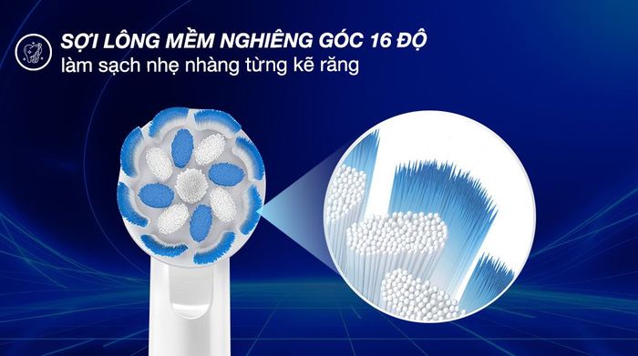 Bàn chải điện Oral-B Vitality Extra Sensitive Clean D12.513 - Thiết kế