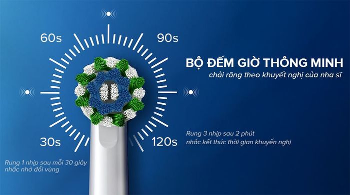 Bộ đếm giờ - Bàn chải điện Oral-B Pro 500 Deep Clean D16.513
