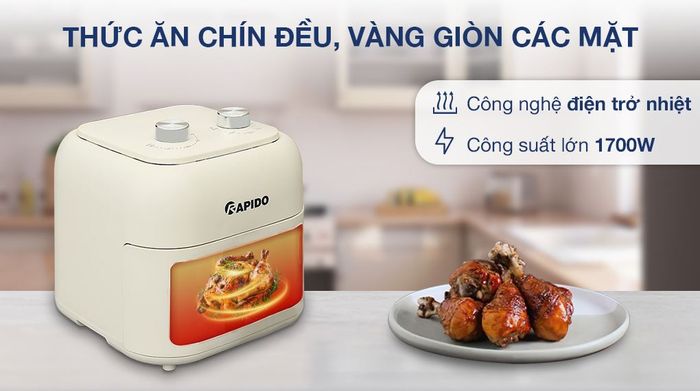 Nồi chiên không dầu Rapido RAF-7.5M3 7.5 lít - Công nghệ